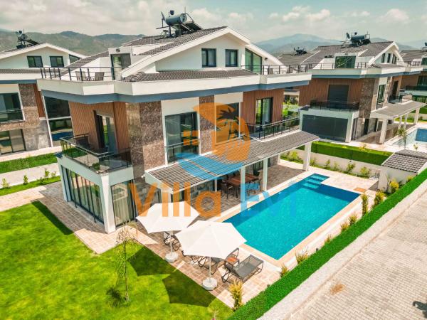 Villa Galaksi Dünya 3 Fethiye Kiralık Plaja Yürüme Mesafesinde 8 Kişilik Lüks Villa - Özel Havuzlu