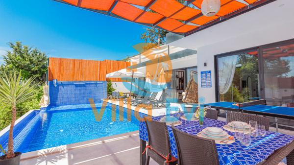 Villa Nar Çiçeği 2: Kaş Kalkan'da Özel Havuzlu Kiralık Lüks Balayı Villası