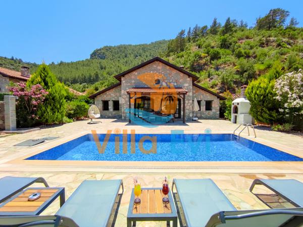 Villa Kayaköy 4 | Fethiye Kayaköy’de Korunaklı, Özel Havuzlu Kiralık Villa – Villa Evi