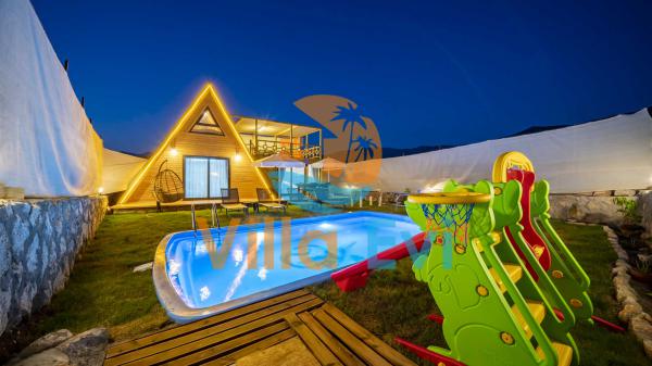 Villa Poyraz | Kalkan Yeşilköy Korunaklı Havuzlu Bungalov