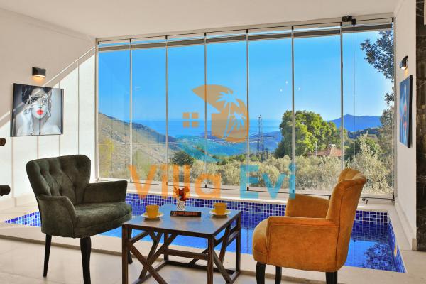 Villa Alina Deniz Manzaralı | Kalkan İslamlar Kiralık Villa